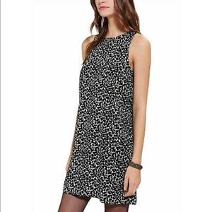 STARING AT STARS Anthropologie Womens XS Black White Print Mini Dress